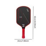Maxbell Pickleball Paddle Carbon Fiber Surface Practice Polypropylene Honeycomb Core Red
