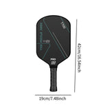 Maxbell Pickleball Paddle Carbon Fiber Surface Practice Polypropylene Honeycomb Core Green