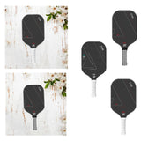 Maxbell Pickleball Paddle Comfortable Grip Carbon Fiber for Training Outdoor Playing Style A