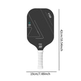 Maxbell Pickleball Paddle Comfortable Grip Carbon Fiber for Training Outdoor Playing Style A