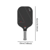 Maxbell Pickleball Paddle Comfortable Grip Carbon Fiber for Training Outdoor Playing Style C