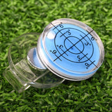 Maxbell Magnet Ball Marker Levelling Bubble Meter for Golfing Outdoor Sports Golfers Blue