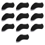 10 Pieces Golf Head Cover Protective Sleeves for Golf Cue Golf Games Outdoor Black