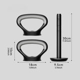 Maxbell Kettlebell Handles with Connector Rod Portable Bodybuilding Kettlebell Grips