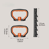 Maxbell Kettlebell Handles for Weight Plates with Connector Rod Nonslip Weight Grips
