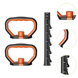 Maxbell Kettlebell Handles for Weight Plates with Connector Rod Nonslip Weight Grips