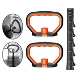 Maxbell Kettlebell Handles for Weight Plates with Connector Rod Nonslip Weight Grips