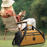 Maxbell Sports Gym Bag Dry Wet Separation Lightweight Handbag for Travel Beach Trips Khaki