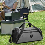 Maxbell Sports Gym Bag Dry Wet Separation Lightweight Handbag for Travel Beach Trips Gray