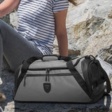 Maxbell Sports Gym Bag Dry Wet Separation Lightweight Handbag for Travel Beach Trips Gray