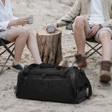 Maxbell Sports Gym Bag Dry Wet Separation Lightweight Handbag for Travel Beach Trips Black