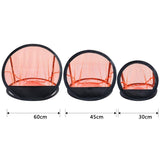 3x Golf Chipping Net Sturdy Folding Golfing Target Net for Backyard Practice Orange