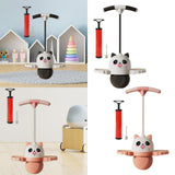 Maxbell Panda Shape Pogo Ball with Handle Kids Pogo Stick Jump for Playground White