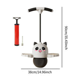 Maxbell Panda Shape Pogo Ball with Handle Kids Pogo Stick Jump for Playground White