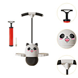 Maxbell Panda Shape Pogo Ball with Handle Kids Pogo Stick Jump for Playground White