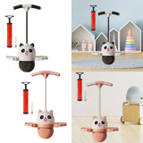 Maxbell Panda Shape Pogo Ball with Handle Kids Pogo Stick Jump for Playground White