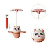 Maxbell Panda Shape Pogo Ball with Handle Kids Pogo Stick Jump for Playground Pink