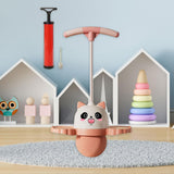 Maxbell Panda Shape Pogo Ball with Handle Kids Pogo Stick Jump for Playground Pink