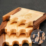 Maxbell Pool Cue Holder for Table Wood Cue Stick Claw Rack for Club Game Room Sports