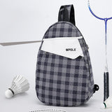 Badminton Bag Multifunctional Sport Bag Portable Tennis Bag Tennis Backpack Gray