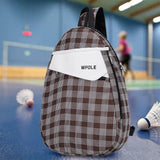 Badminton Bag Multifunctional Sport Bag Portable Tennis Bag Tennis Backpack Coffee