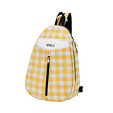 Badminton Bag Multifunctional Sport Bag Portable Tennis Bag Tennis Backpack Yellow