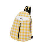 Badminton Bag Multifunctional Sport Bag Portable Tennis Bag Tennis Backpack Yellow