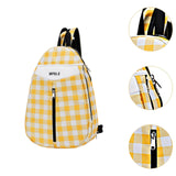 Badminton Bag Multifunctional Sport Bag Portable Tennis Bag Tennis Backpack Yellow