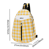 Badminton Bag Multifunctional Sport Bag Portable Tennis Bag Tennis Backpack Yellow