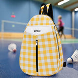 Badminton Bag Multifunctional Sport Bag Portable Tennis Bag Tennis Backpack Yellow