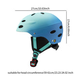 Maxbell Ski Helmet Portable Sports Helmet for Skateboarding Mountain Road Skateboard Blue