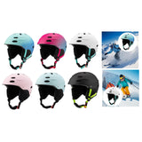 Maxbell Ski Helmet Portable Sports Helmet for Skateboarding Mountain Road Skateboard Blue