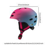 Maxbell Ski Helmet Portable Sports Helmet for Skateboarding Mountain Road Skateboard Purple