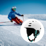 Maxbell Ski Helmet Portable Sports Helmet for Skateboarding Mountain Road Skateboard White