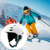 Maxbell Ski Helmet Portable Sports Helmet for Skateboarding Mountain Road Skateboard White