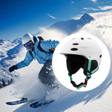Maxbell Ski Helmet Portable Sports Helmet for Skateboarding Mountain Road Skateboard White