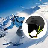 Maxbell Ski Helmet Portable Sports Helmet for Skateboarding Mountain Road Skateboard Black