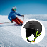 Maxbell Ski Helmet Portable Sports Helmet for Skateboarding Mountain Road Skateboard Black