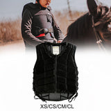 Maxbell Equestrian Vest Horse Riding Vest for Boys Girls Children (Black) XS