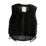 Maxbell Equestrian Vest Horse Riding Vest for Boys Girls Children (Black) S
