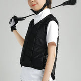 Maxbell Equestrian Vest Horse Riding Vest for Boys Girls Children (Black) M