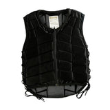 Maxbell Equestrian Vest Horse Riding Vest for Boys Girls Children (Black) L