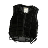 Maxbell Equestrian Vest Horse Riding Vest for Boys Girls Children (Black) L