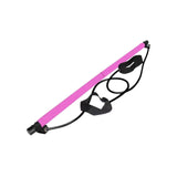 2 Sections Pilates Bar Equipment Fitness Stick for Sports Bodybuilding Squat Pink