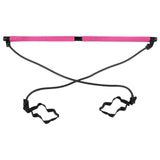 2 Sections Pilates Bar Equipment Fitness Stick for Sports Bodybuilding Squat Pink