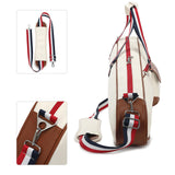 Leather Tennis Bag Tennis Tote Bag with Ball Pocket Waterproof Badminton Bag