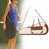 Leather Tennis Bag Tennis Tote Bag with Ball Pocket Waterproof Badminton Bag