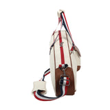 Leather Tennis Bag Tennis Tote Bag with Ball Pocket Waterproof Badminton Bag