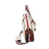 Leather Tennis Bag Tennis Tote Bag with Ball Pocket Waterproof Badminton Bag