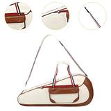 Leather Tennis Bag Tennis Tote Bag with Ball Pocket Waterproof Badminton Bag